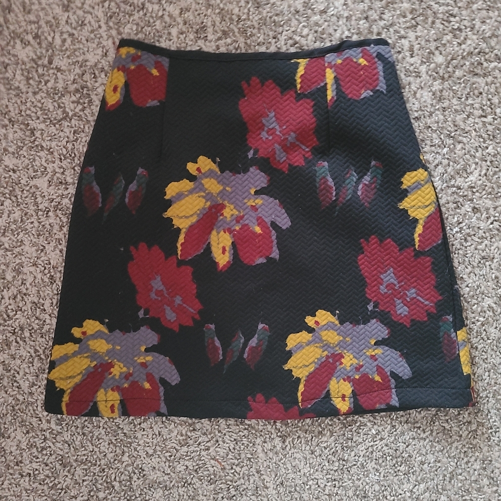 Floral Mini Skirt